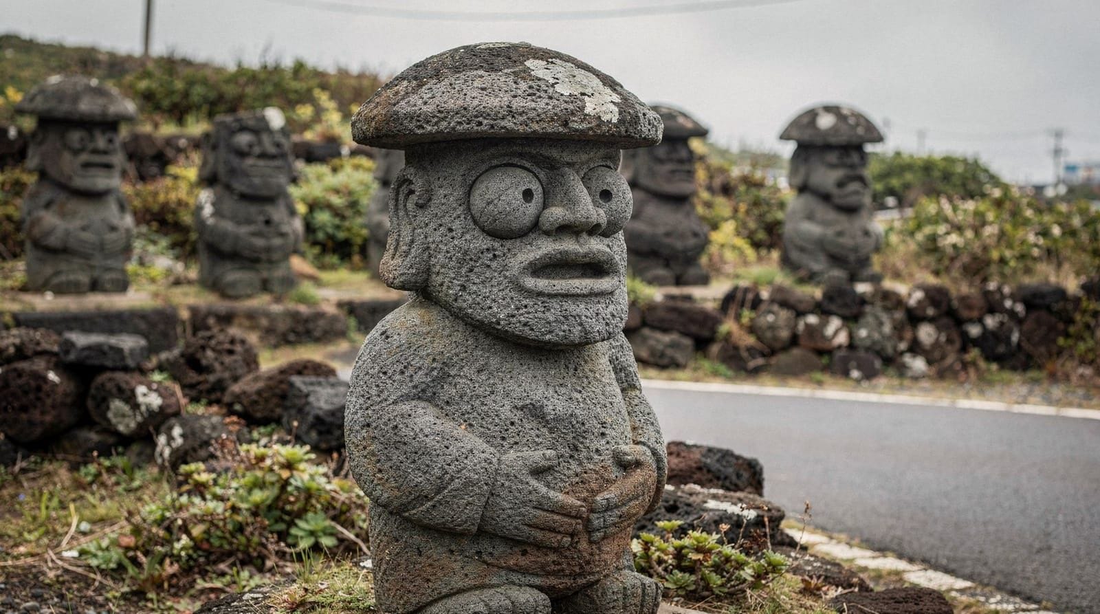 Dol hareubang: Stone grandfathers