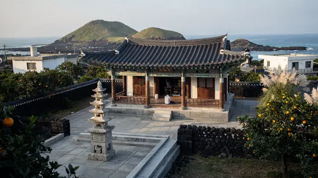 Jeju: Meditation Above the Sea with a Head Monk