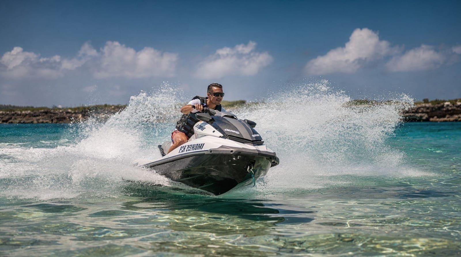 Jet skiing in Jeju