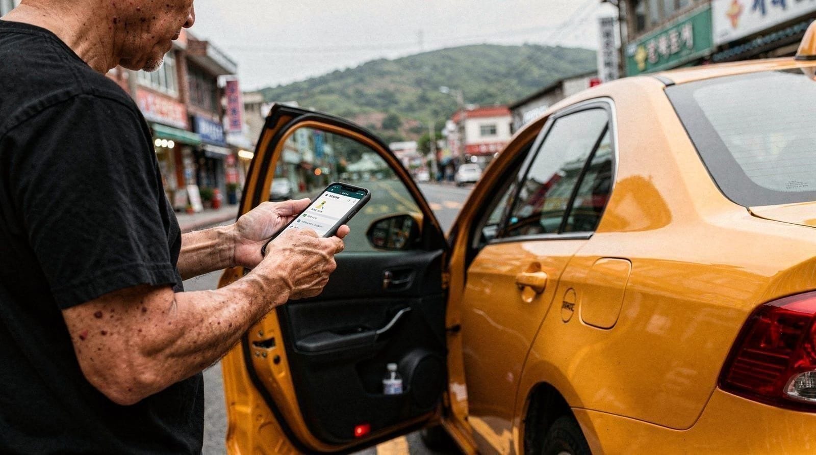 Kakao T taxi in Jeju